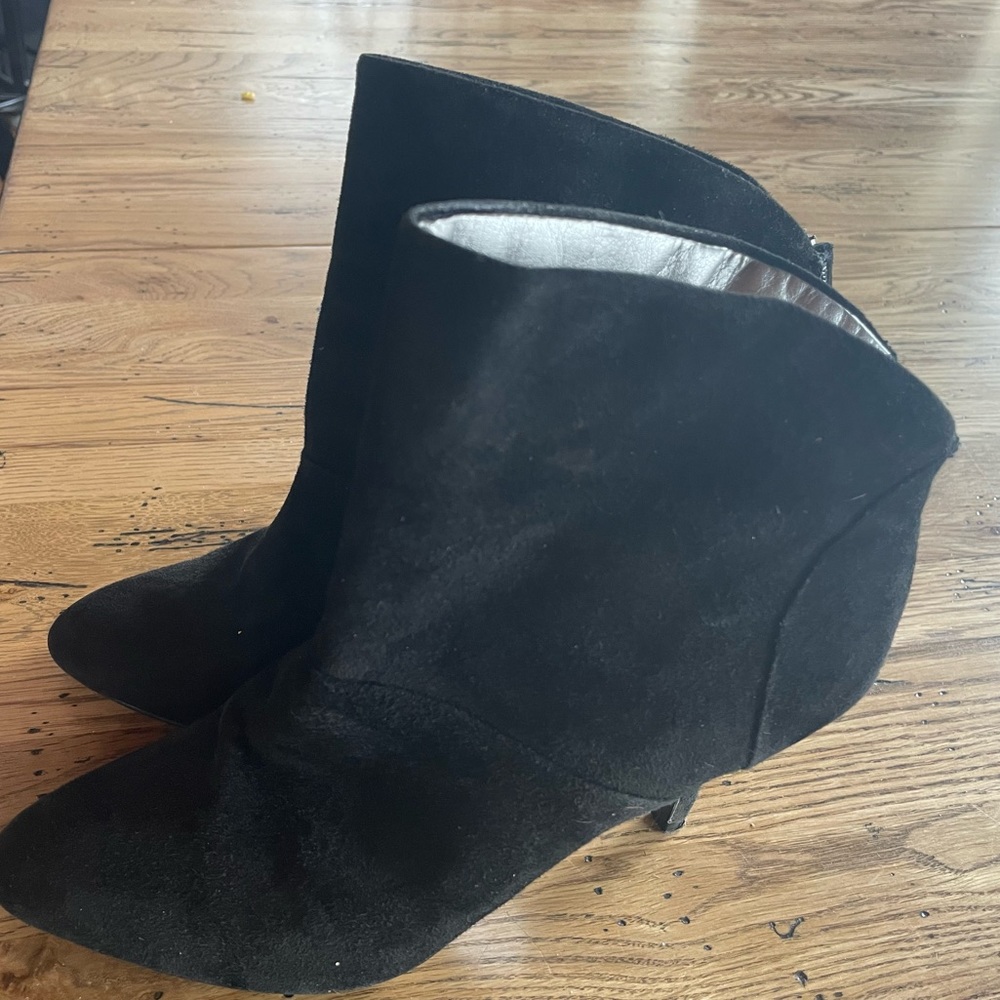 Black Suede ankle booties